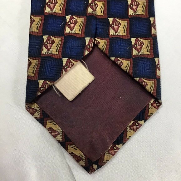 McDonalds Manager Neck Tie Crest Golden Arches Logo Vintage - Picture 6 of 7
